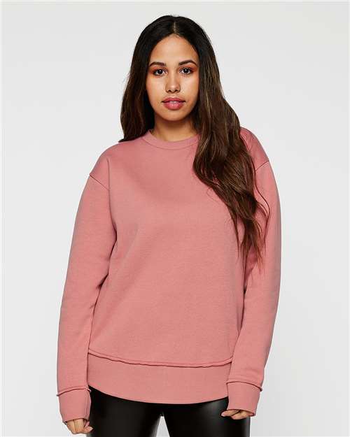 LAT Women's Weekend Fleece Crewneck Sweatshirt 3525