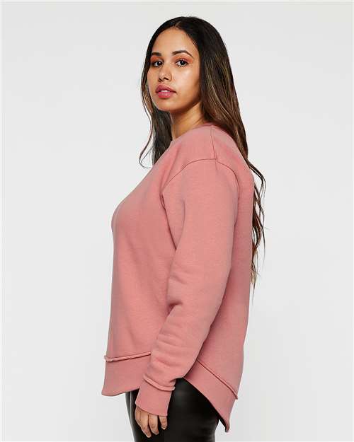 LAT Women's Weekend Fleece Crewneck Sweatshirt 3525