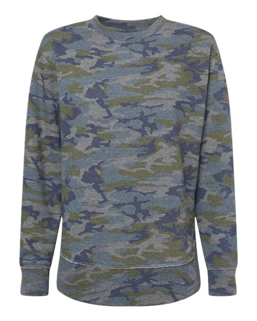 LAT Women's Weekend Fleece Crewneck Sweatshirt 3525