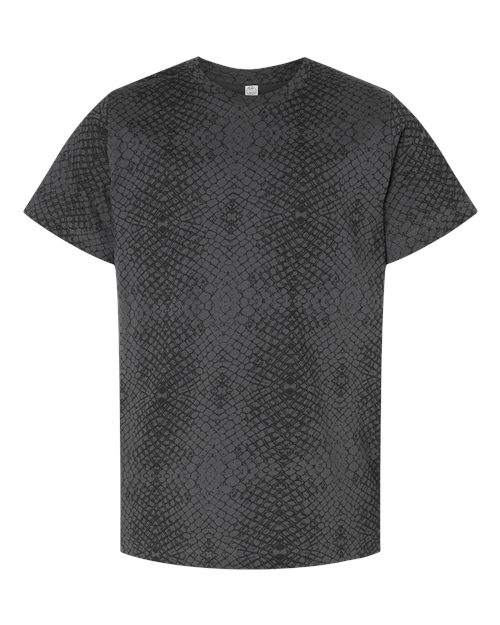 LAT Youth Fine Jersey Tee 6101 - Black Reptile