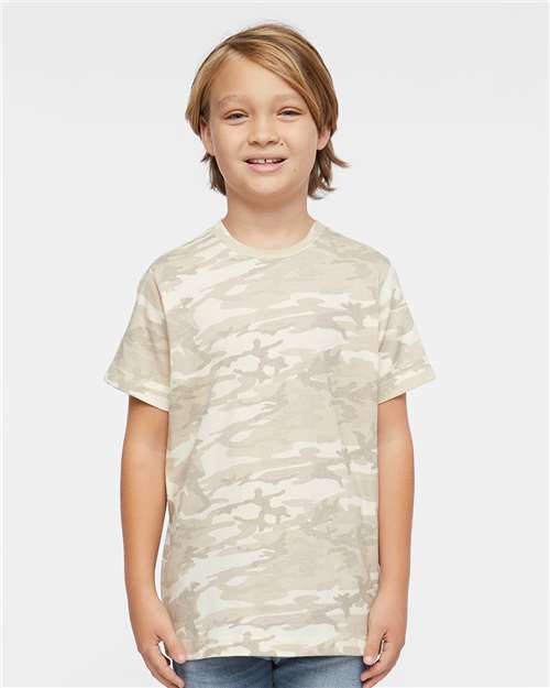 LAT Youth Fine Jersey Tee 6101 - Natural Camo
