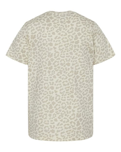 LAT Youth Fine Jersey Tee 6101 - Natural Leopard