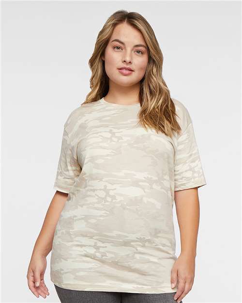 LAT Unisex Fine Jersey Tee 6901 - Natural Camo