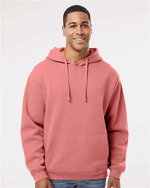 LAT Unisex Elevated Fleece Hoodie Sweatshirt 6926 - Mauvelous