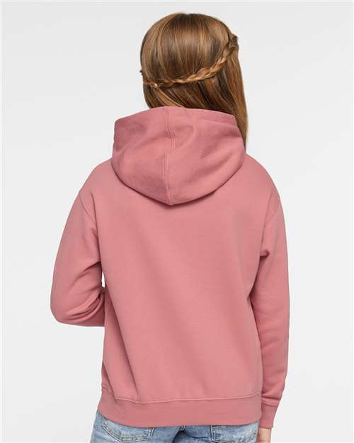 LAT Youth Fleece Hoodie Sweatshirt 2296 - Mauvelous
