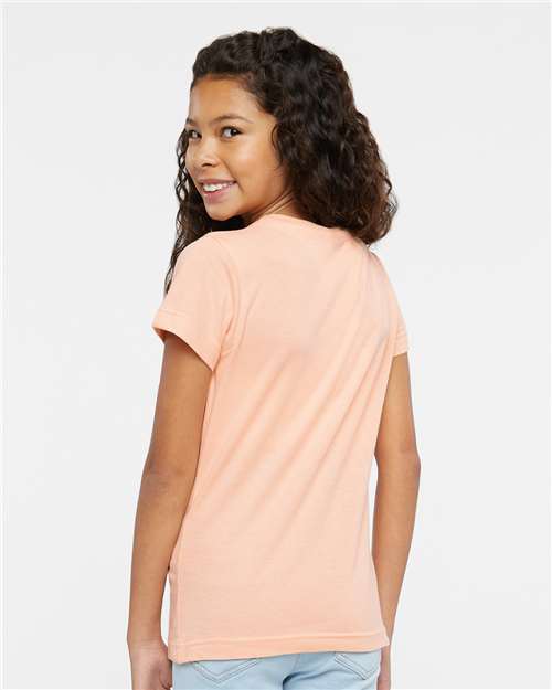 LAT Girls' Fine Jersey Tee 2616 - Peachy