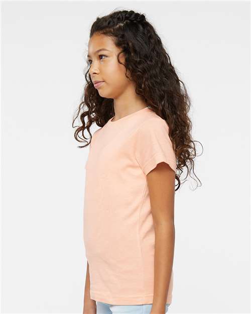 LAT Girls' Fine Jersey Tee 2616 - Peachy