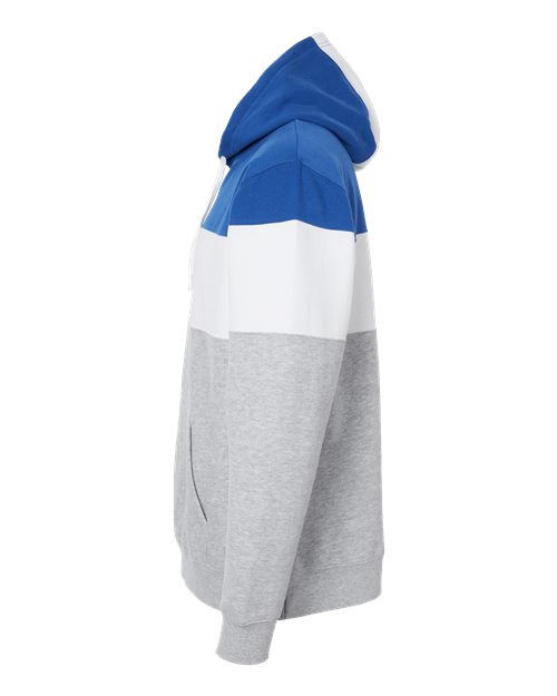 J. America Men's Varsity Fleece Colorblocked Hooded Sweatshirt 8644