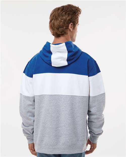 J. America Men's Varsity Fleece Colorblocked Hooded Sweatshirt 8644