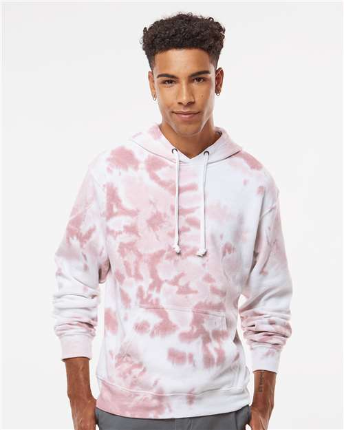 J. America Men's Tie-Dyed Fleece Hooded Sweatshirt 8861