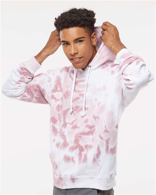 J. America Men's Tie-Dyed Fleece Hooded Sweatshirt 8861