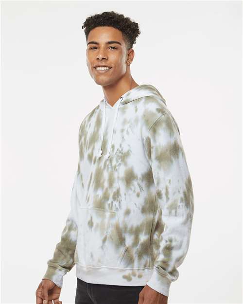 J. America Men's Tie-Dyed Fleece Hooded Sweatshirt 8861