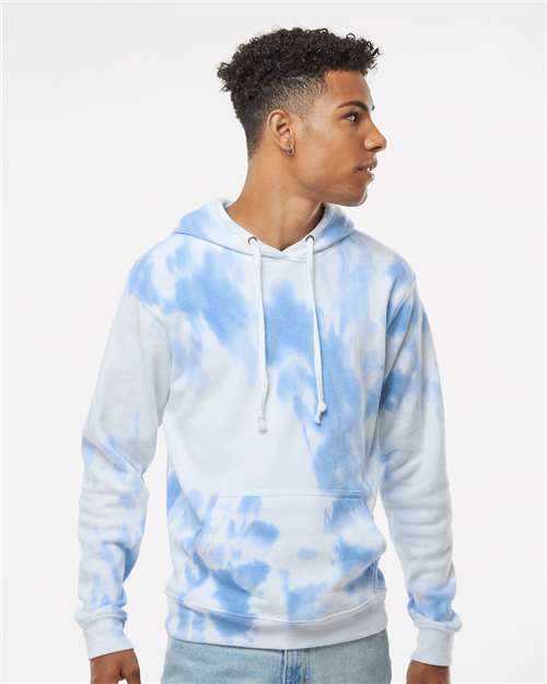 J. America Men's Tie-Dyed Fleece Hooded Sweatshirt 8861