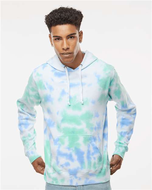 J. America Men's Tie-Dyed Fleece Hooded Sweatshirt 8861