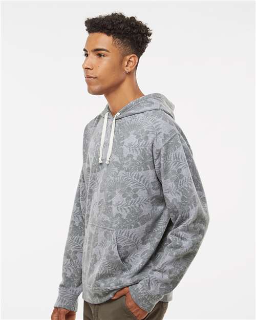 J. America Men's Triblend Fleece Hooded Sweatshirt 8871 - Grey Aloha Triblend