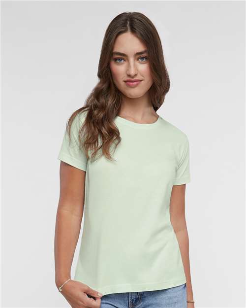 LAT Women's Fine Jersey Tee 3516 - Honeydew