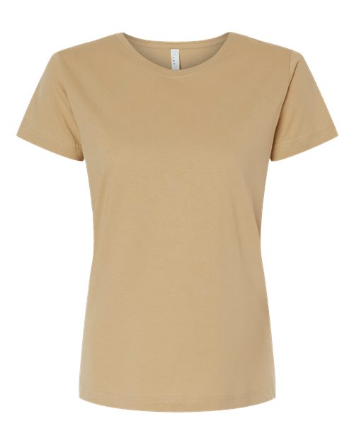 LAT Women's Fine Jersey Tee 3516 - Latte