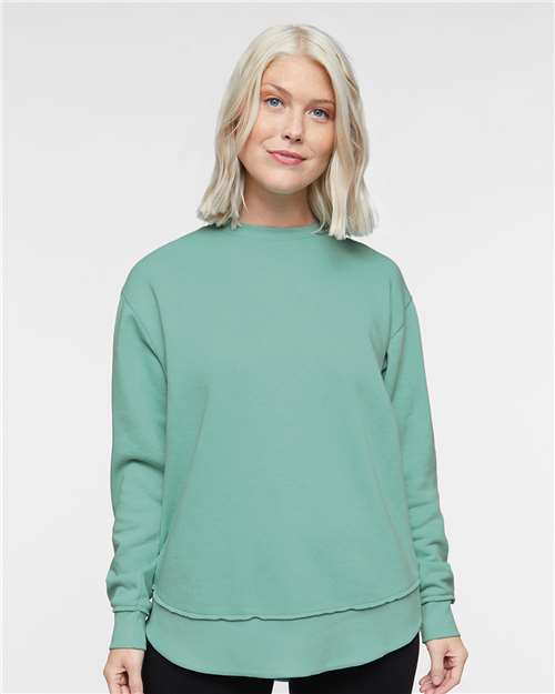 LAT Women's Weekend Fleece Crewneck Sweatshirt 3525