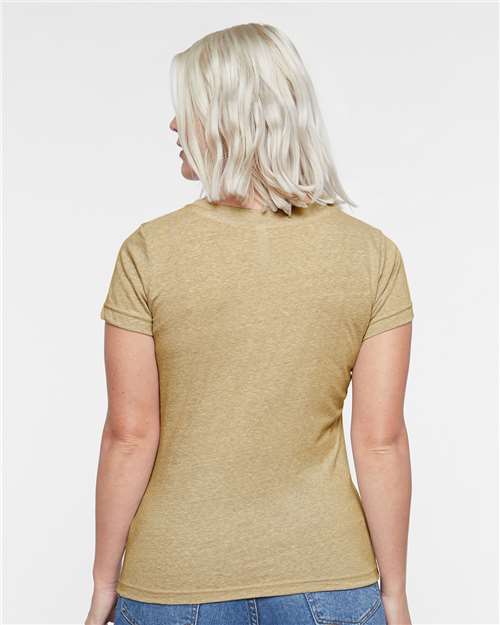 LAT Women's Harborside Mélange V-Neck Tee 3591