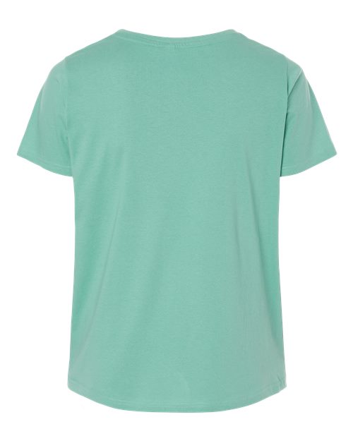 LAT Women's Curvy Collection Fine Jersey Tee 3816