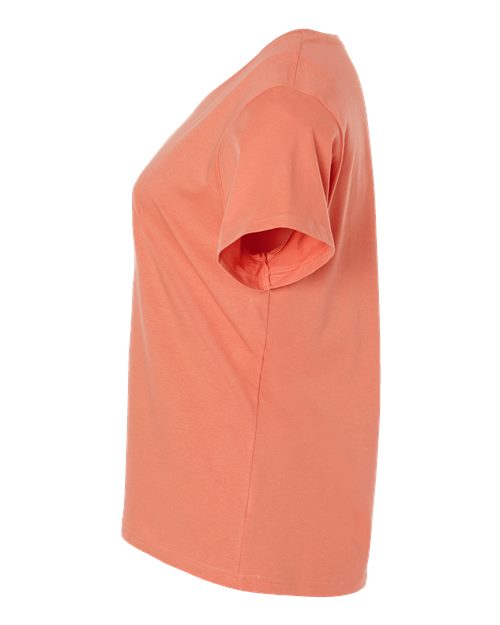 LAT Women's Curvy Collection Fine Jersey Tee 3816