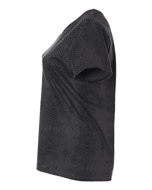 LAT Women's Curvy Collection Fine Jersey Tee 3816