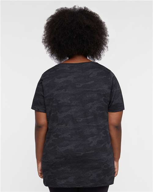 LAT Women's Curvy Collection Fine Jersey Tee 3816