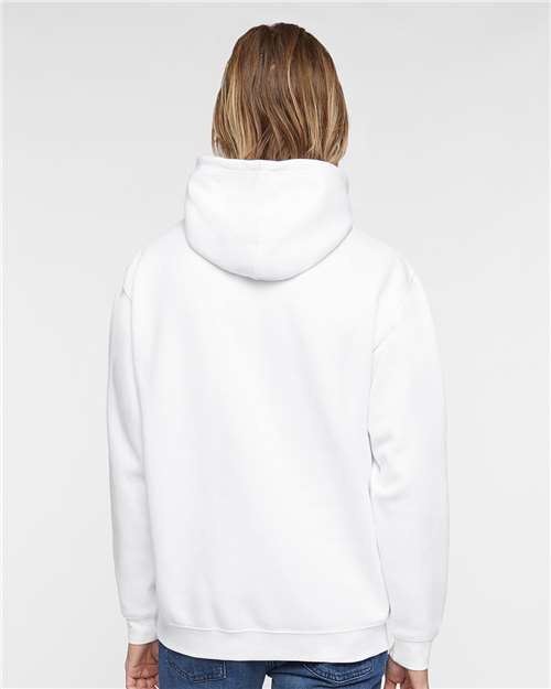 LAT Unisex Elevated Fleece Hoodie Sweatshirt 6926 - White