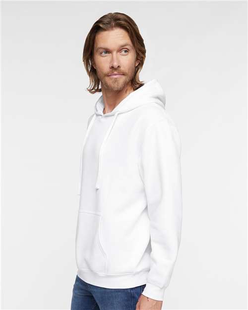 LAT Unisex Elevated Fleece Hoodie Sweatshirt 6926 - White