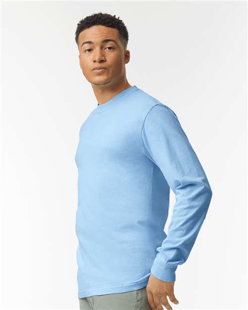 Comfort Colors Unisex Garment-Dyed Heavyweight Long Sleeve T-Shirt 6014 - Hydrangea