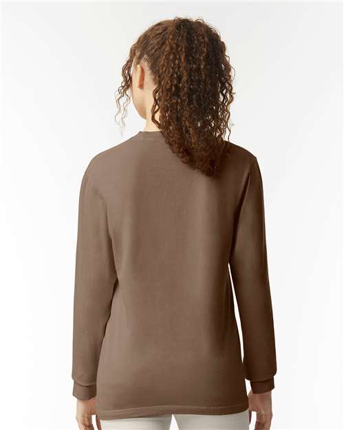Comfort Colors Unisex Garment-Dyed Heavyweight Long Sleeve T-Shirt 6014 - Espresso