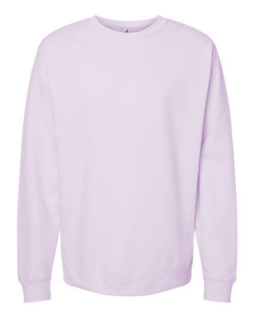 Independent Trading Co. Unisex Midweight Crewneck Sweatshirt SS3000 - Lavender