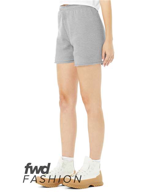BELLA + CANVAS Women's FWD Fashion Cutoff Fleece Shorts 3797