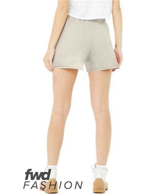 BELLA + CANVAS Women's FWD Fashion Cutoff Fleece Shorts 3797