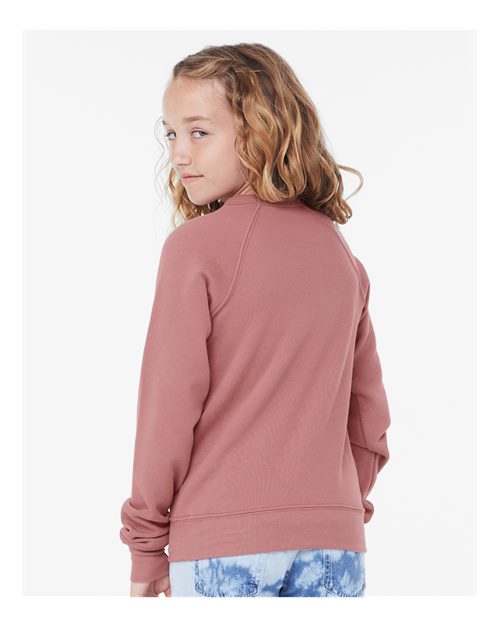 BELLA + CANVAS Youth Sponge Fleece Crewneck Sweatshirt 3901Y
