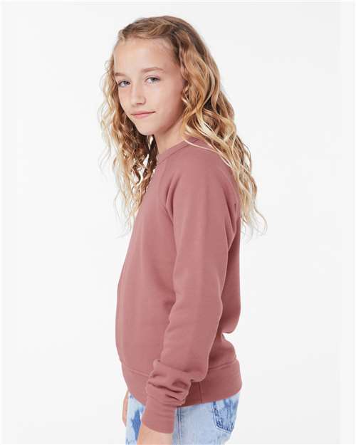 BELLA + CANVAS Youth Sponge Fleece Crewneck Sweatshirt 3901Y