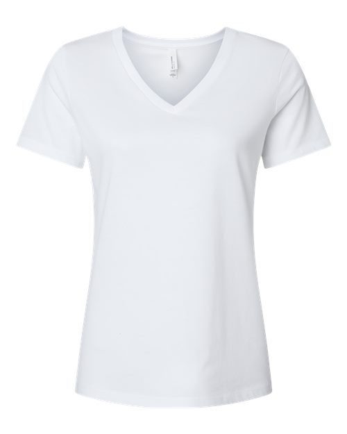BELLA + CANVAS Women's Relaxed Heather CVC V-Neck Tee 6405CVC