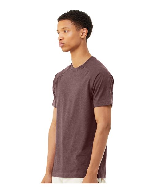 BELLA + CANVAS Men's Heather CVC Raglan Tee 3201