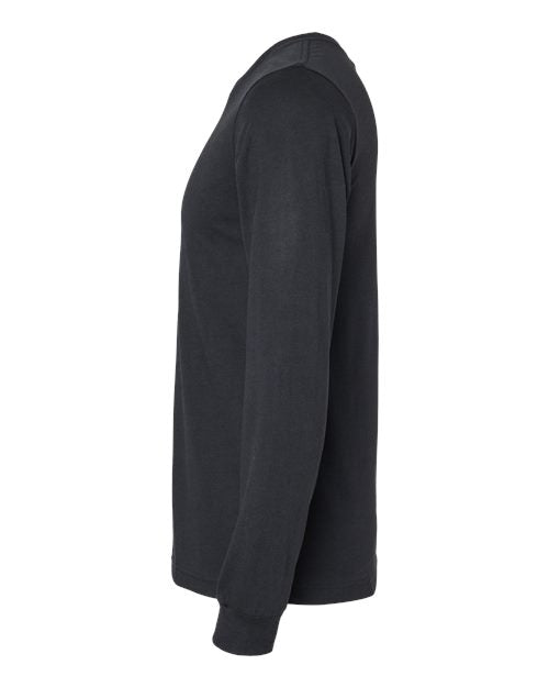 BELLA + CANVAS Heather CVC Long Sleeve Tee 3501CVC - Solid Black Blend
