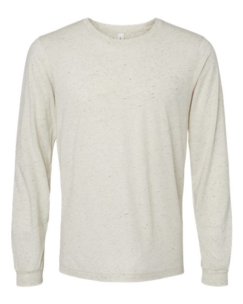BELLA + CANVAS Unisex Triblend Long Sleeve Tee 3513 - Oatmeal Triblend