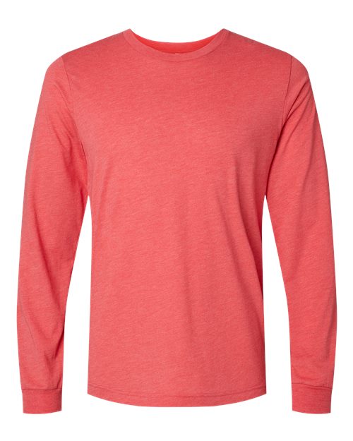 BELLA + CANVAS Unisex Triblend Long Sleeve Tee 3513 - Red Triblend