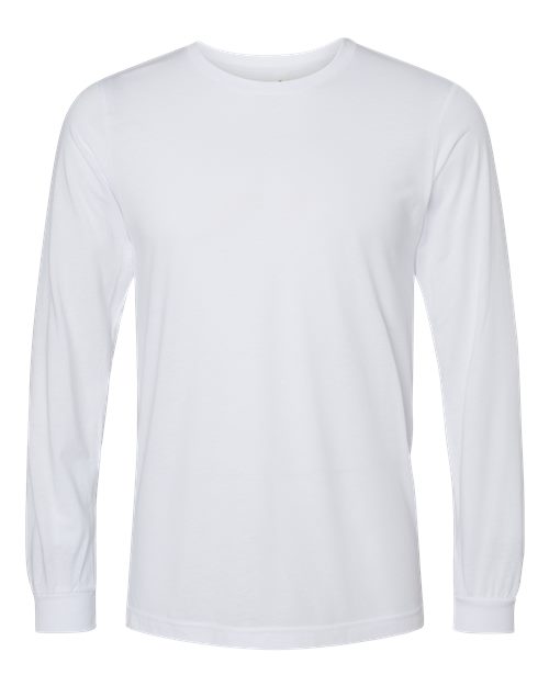 BELLA + CANVAS Unisex Triblend Long Sleeve Tee 3513 - Solid White Triblend