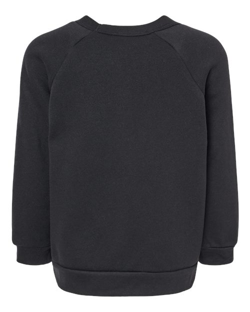 BELLA + CANVAS Toddler Sponge Fleece Raglan Crewneck Sweatshirt 3901T