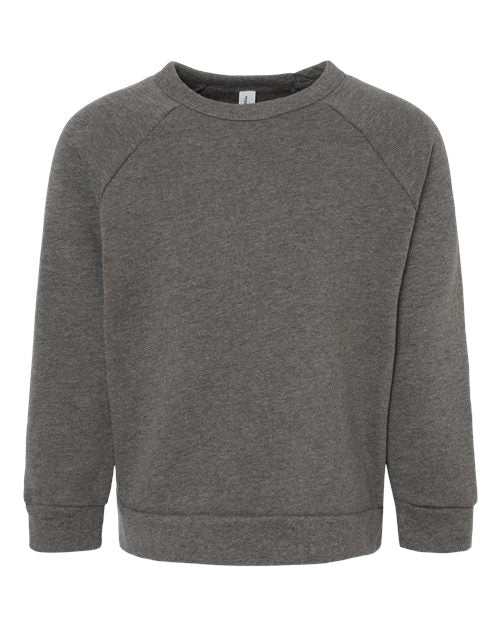 BELLA + CANVAS Toddler Sponge Fleece Raglan Crewneck Sweatshirt 3901T