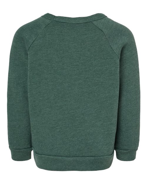 BELLA + CANVAS Toddler Sponge Fleece Raglan Crewneck Sweatshirt 3901T
