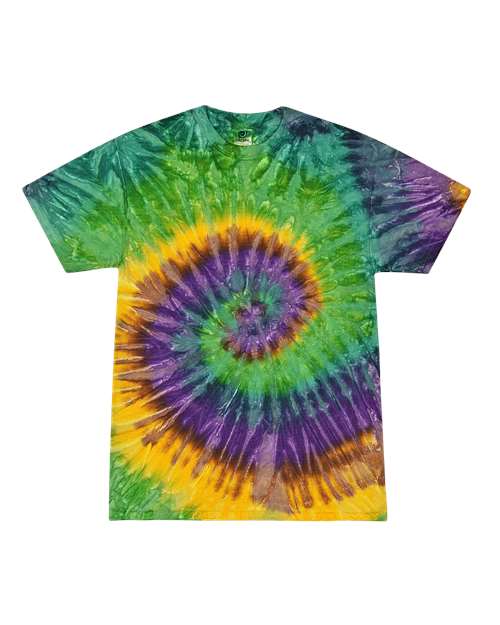 Colortone Unisex Multi-Color Tie-Dyed T-Shirt 1000 - Mardi Gras