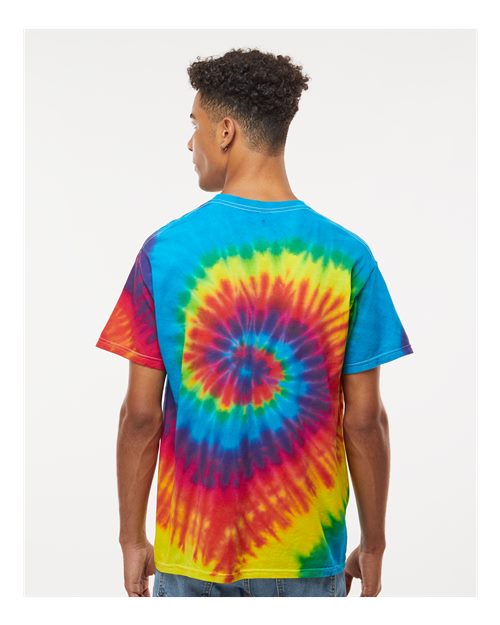 Colortone Unisex Multi-Color Tie-Dyed T-Shirt 1000 - Reactive Rainbow