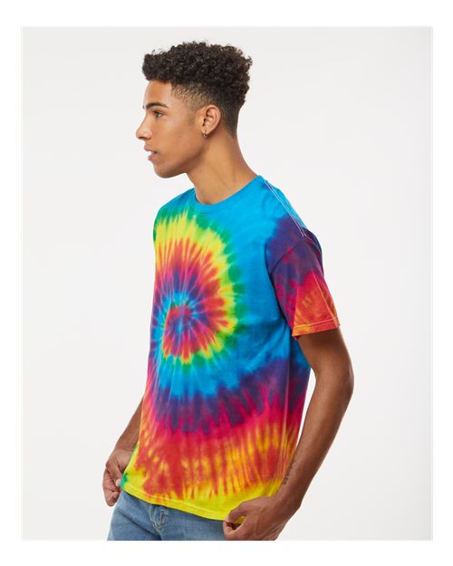 Colortone Unisex Multi-Color Tie-Dyed T-Shirt 1000 - Reactive Rainbow