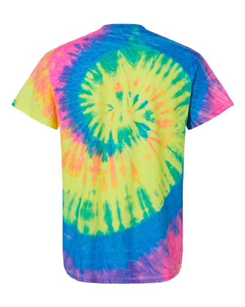 Colortone Youth Multi-Color Tie-Dyed T-Shirt 1000Y - Neon Rainbow