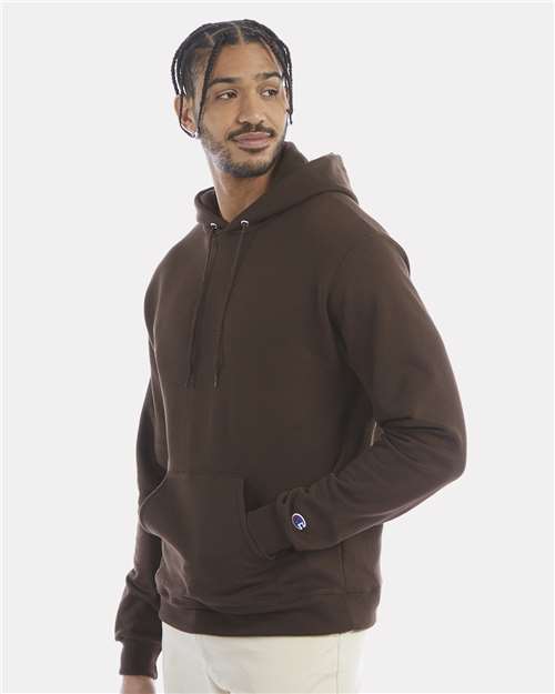 Champion Unisex Powerblend® Hooded Sweatshirt S700 - Chocolate Brown